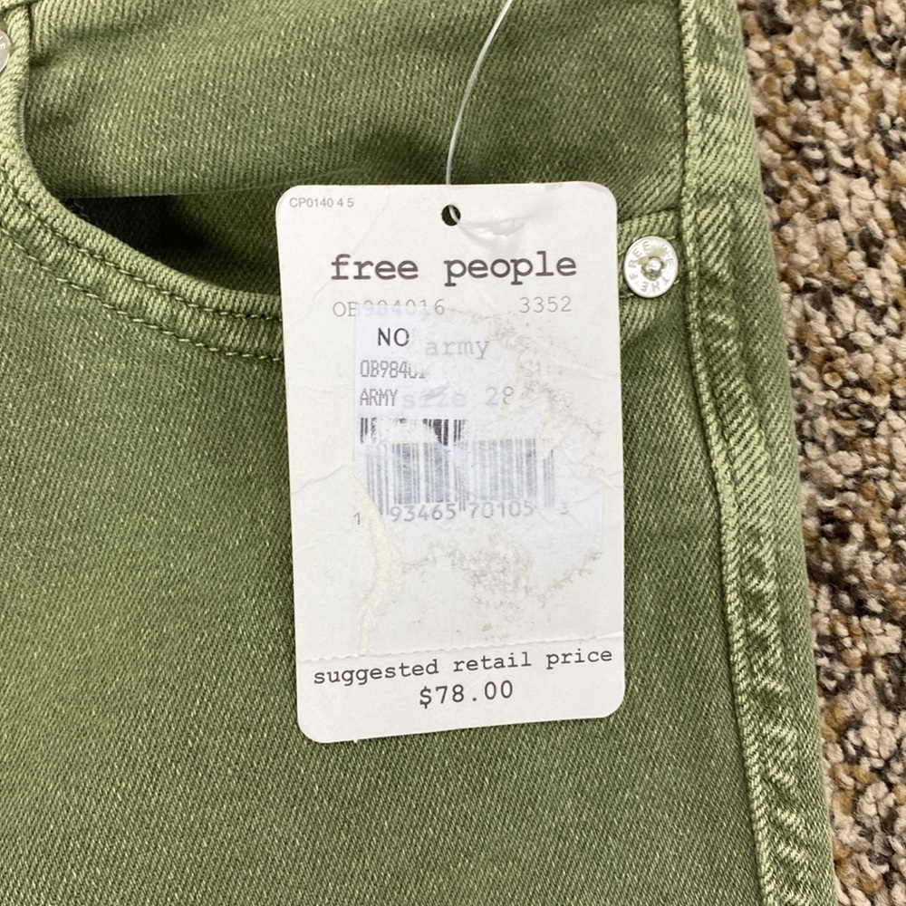 FP We the Free Olive Green Skinny Jeans - Picture 15 of 15